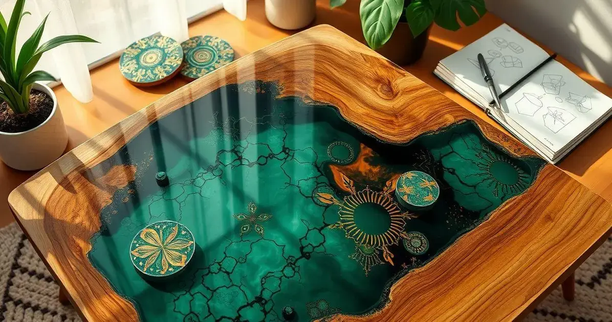 Como fazer mesas de resina Como fazer mesas de resina