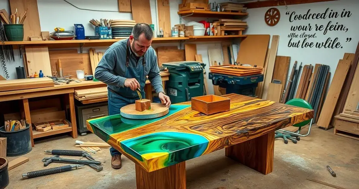 Como fazer mesas de resina Como fazer mesas de resina