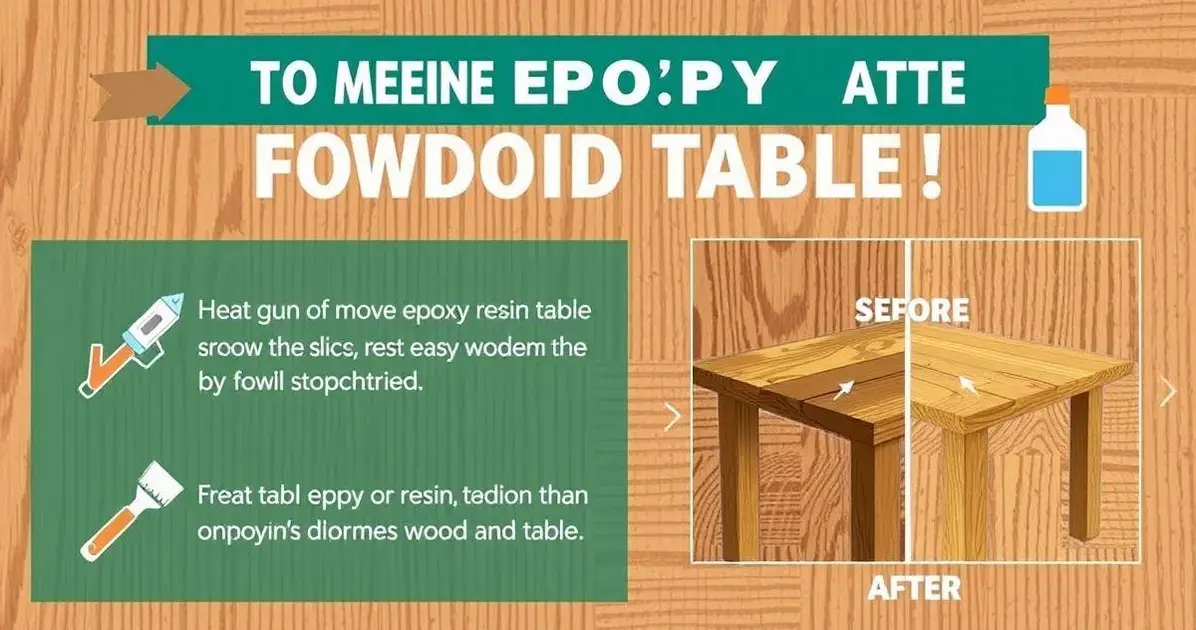 Como remover a resina epóxi da mesa de madeira Como remover a resina epóxi da mesa de madeira