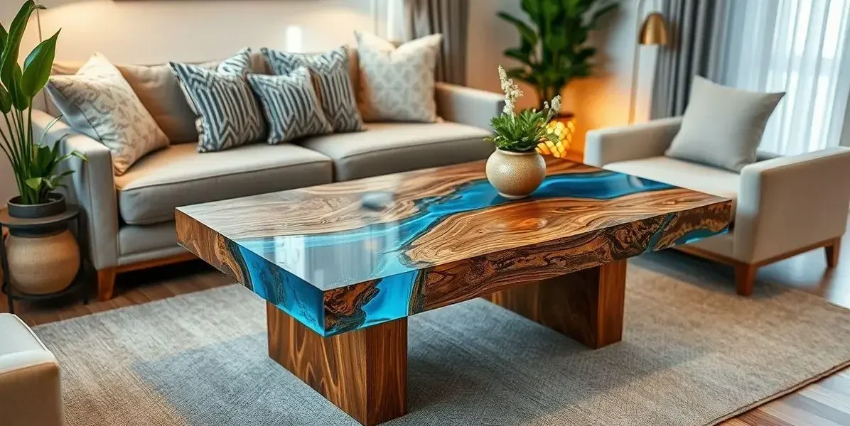 Mesas de madeira resinada