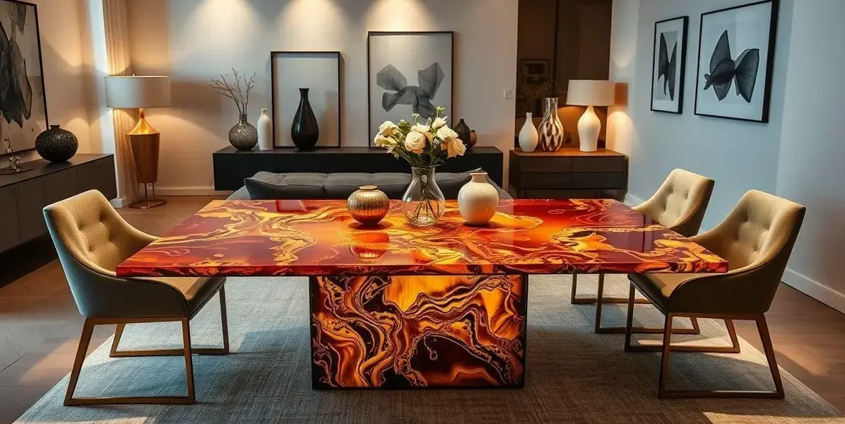 Mesas de resina a venda