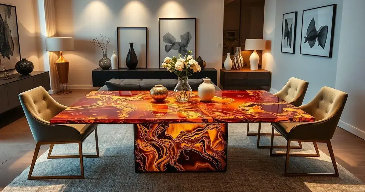 Mesas de resina a venda