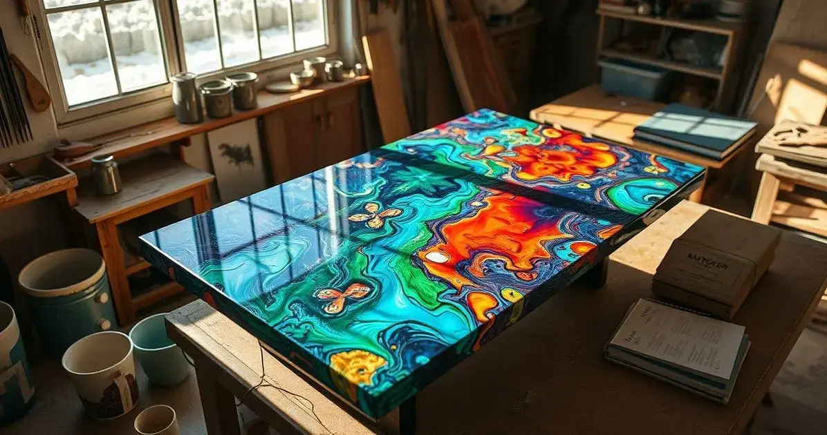 Mesas de resina como fazer Mesas de resina como fazer