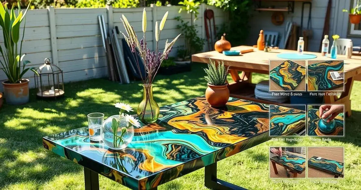 Mesas de resina como fazer Mesas de resina como fazer