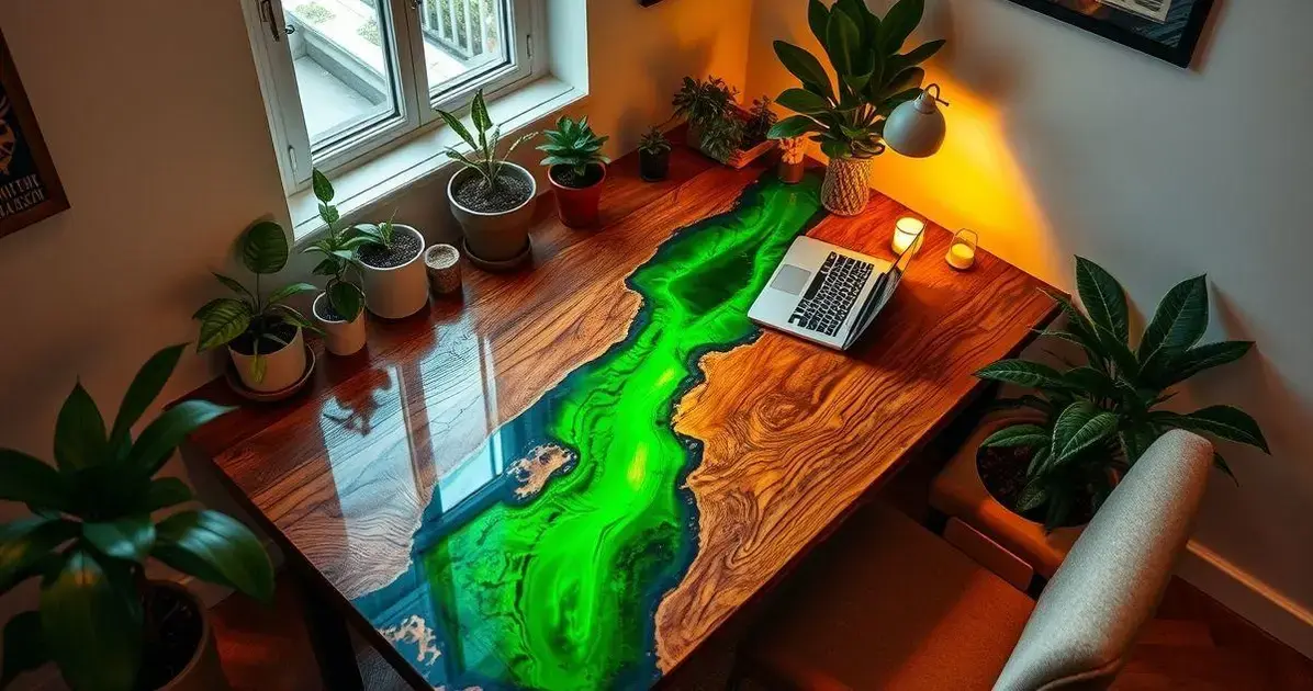 Modelos de mesa com resina Modelos de mesa com resina