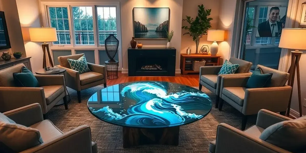 Modelos de mesa de resina