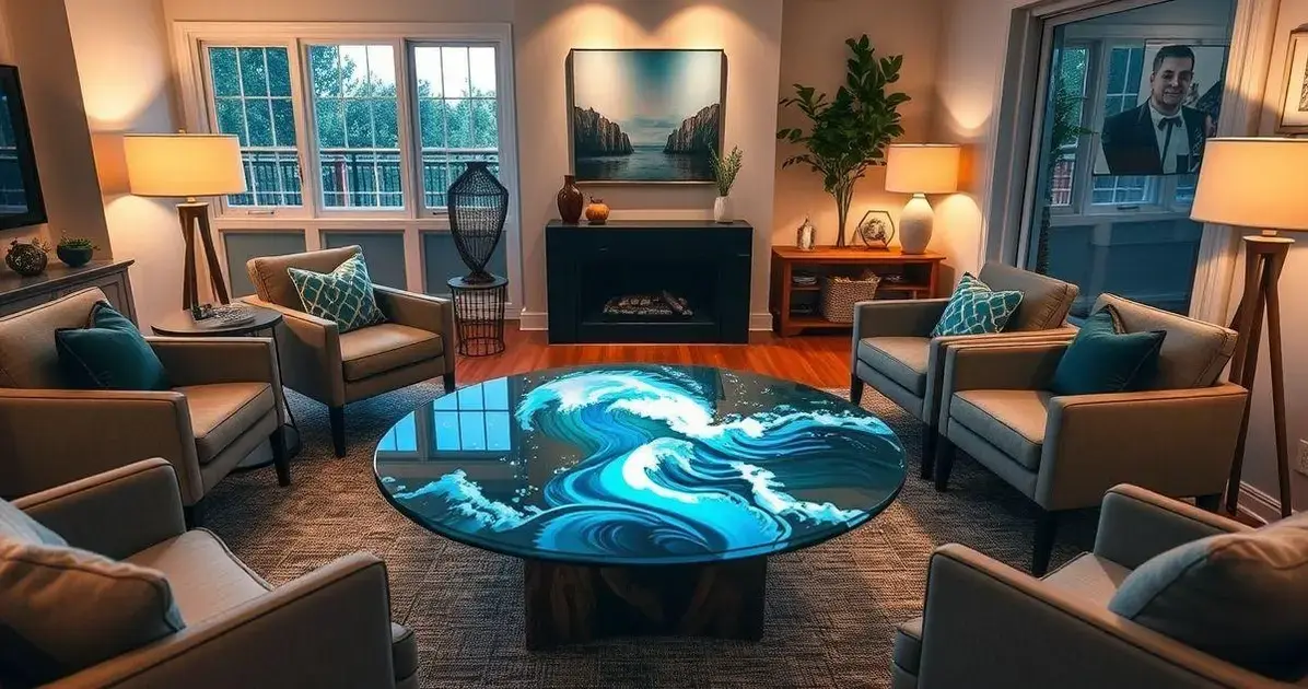 Modelos de mesa de resina