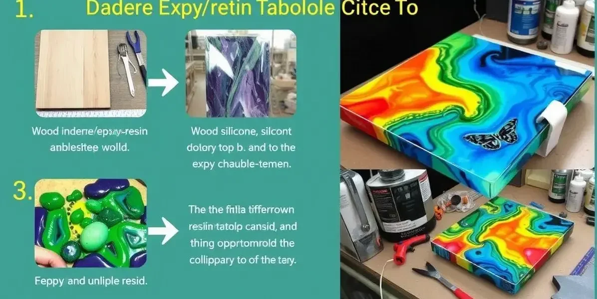 Molde para mesa de resina epoxi