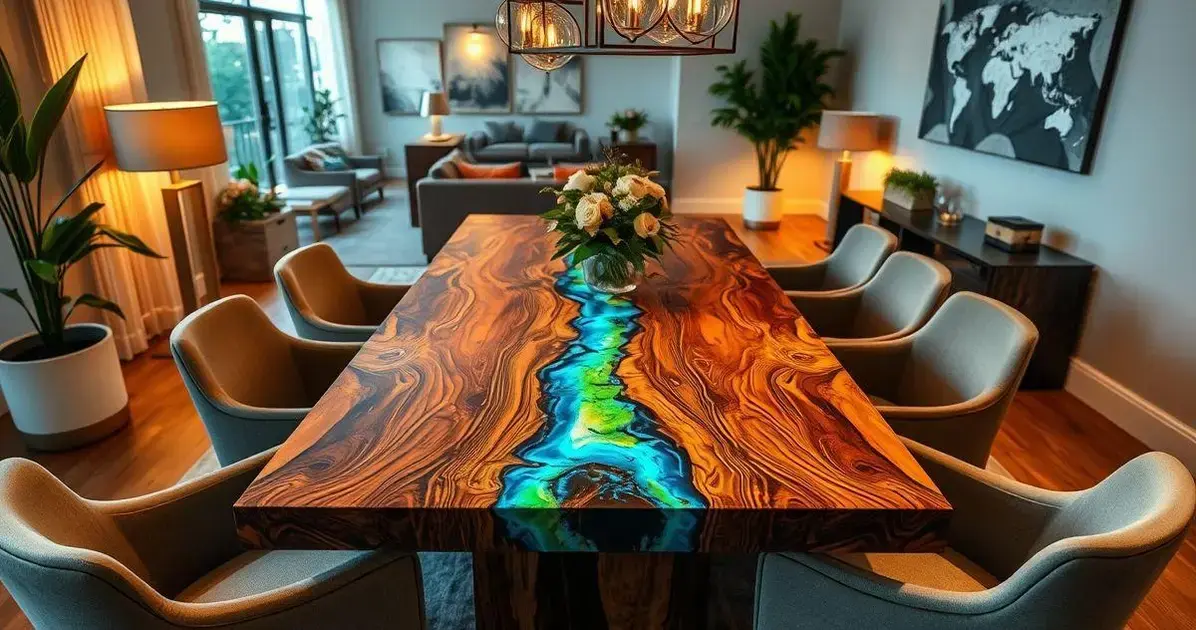 Preço de mesa de madeira com resina Preço de mesa de madeira com resina