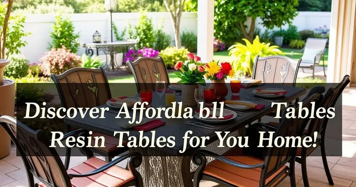 Preço de mesa de resina Preço de mesa de resina