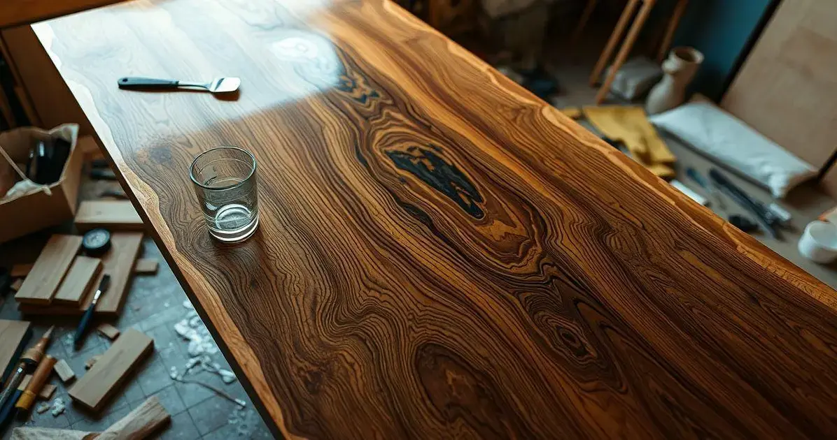 Resina acrilica para mesa de madeira Resina acrilica para mesa de madeira