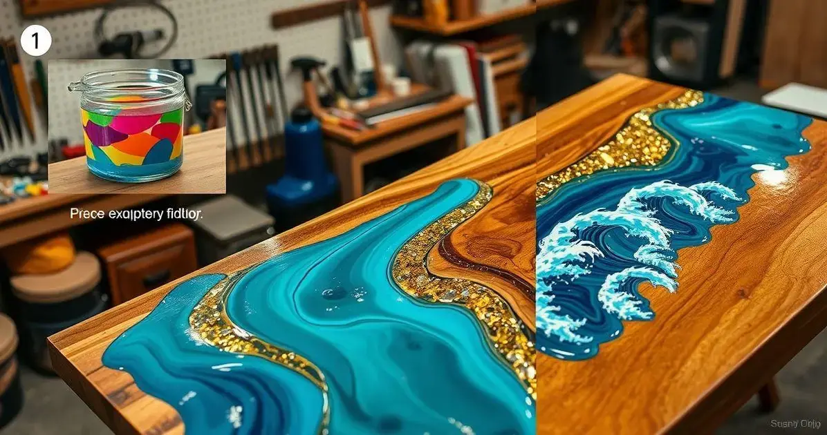 Resina epoxi para tampo de mesa