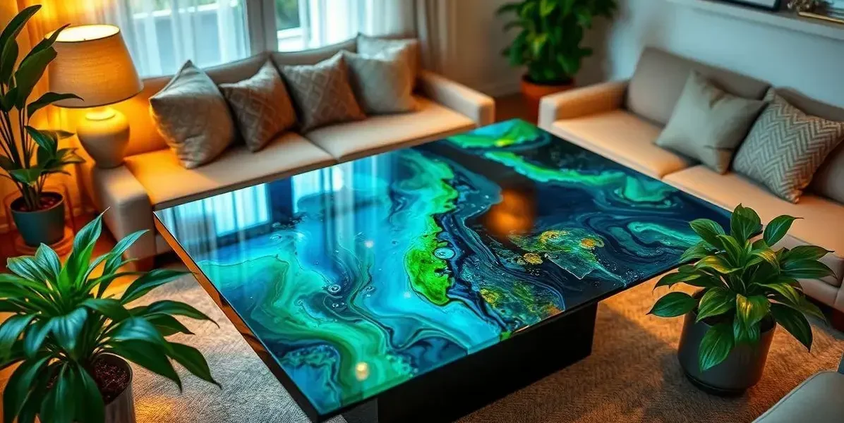 Resina epoxi para tampo de mesa