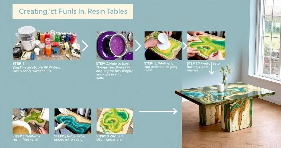 Resina para fabricação de mesas Resina para fabricação de mesas