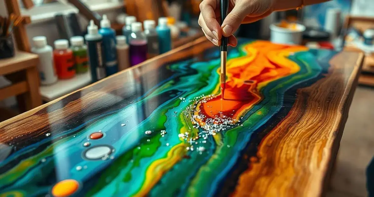 Resina para fazer tampo de mesa Resina para fazer tampo de mesa