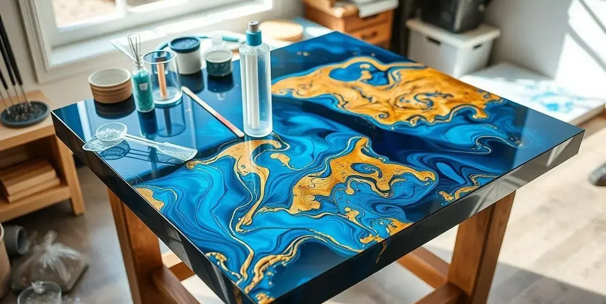 Resina para fazer tampo de mesa