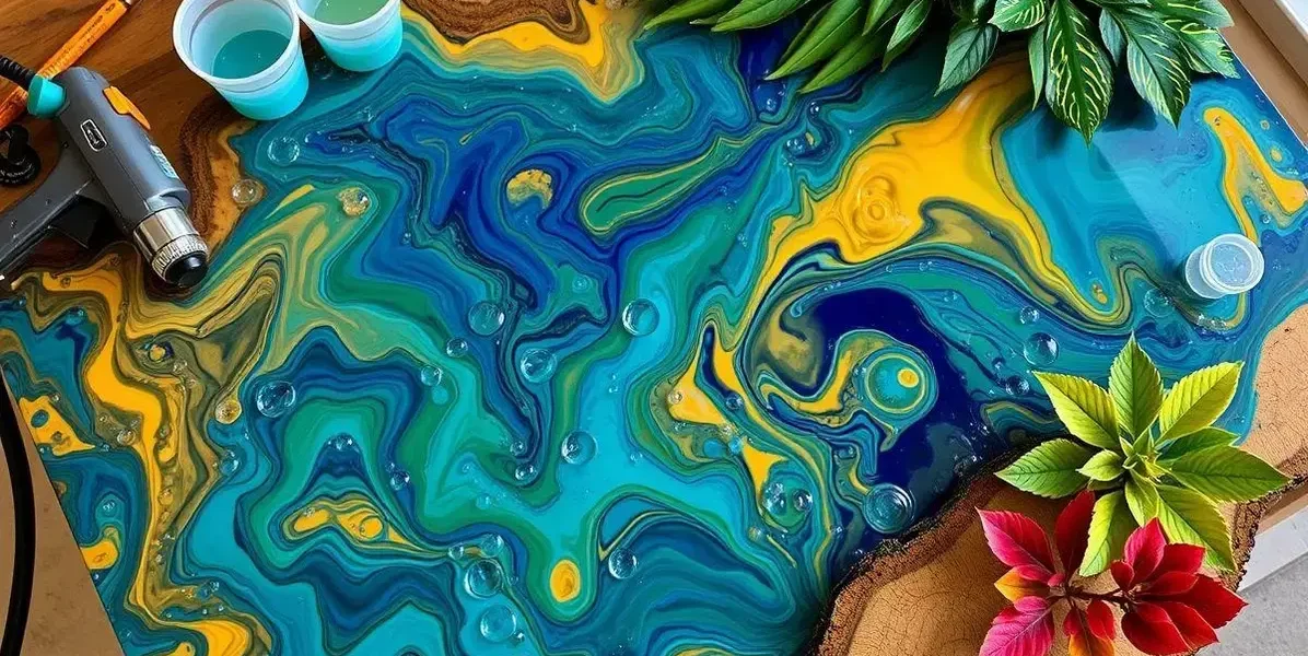 Resina tampo de mesa