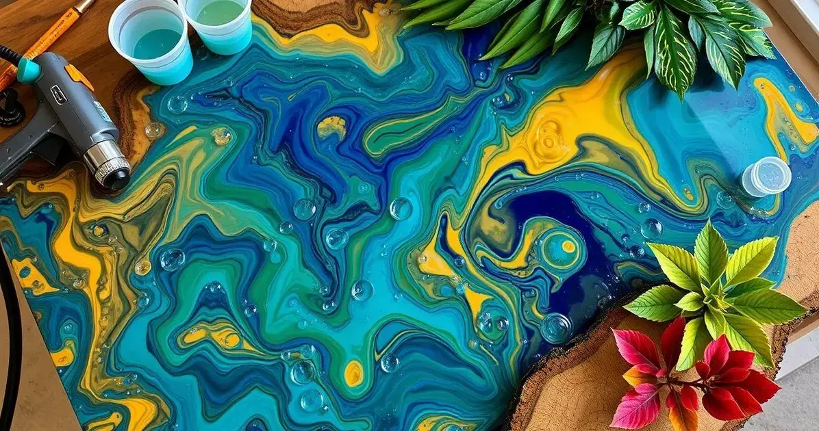 Resina tampo de mesa Resina tampo de mesa