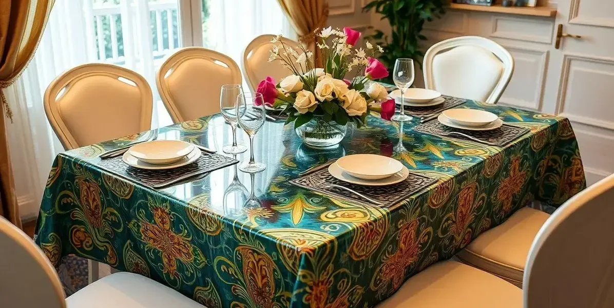 Toalha de mesa resinada