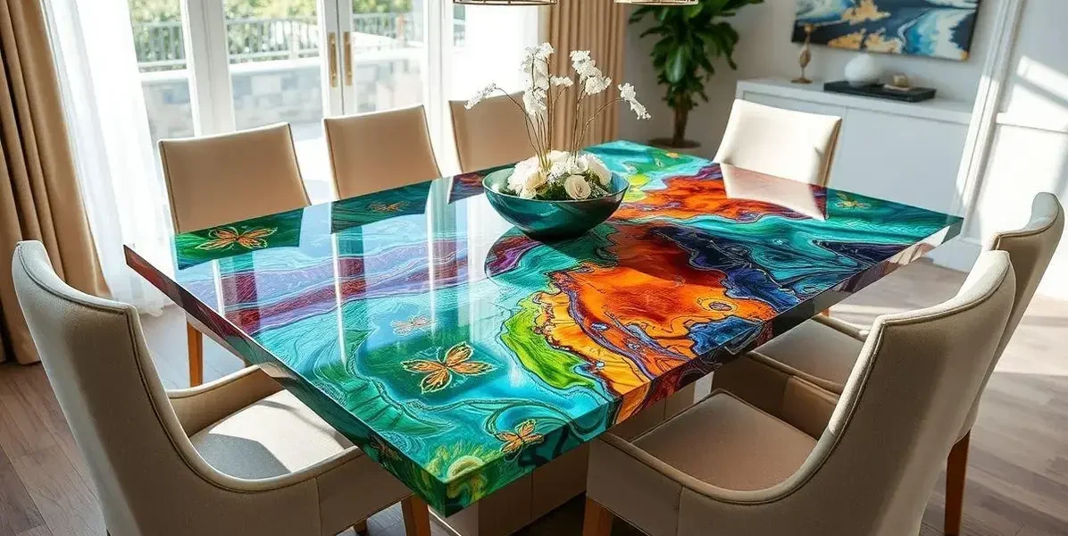 Valor de mesa de resina