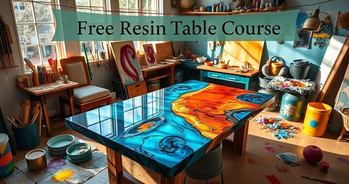 Curso de mesa resinada gratis