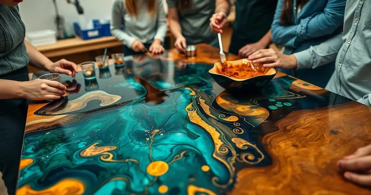 Curso presencial de mesas resinadas