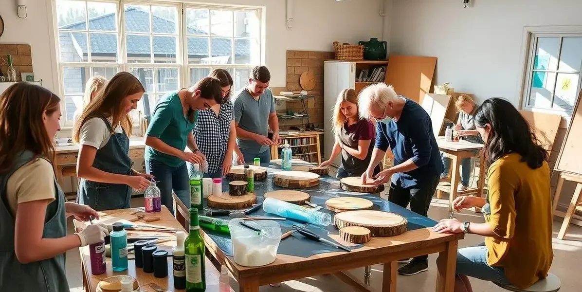 Curso presencial de mesas resinadas