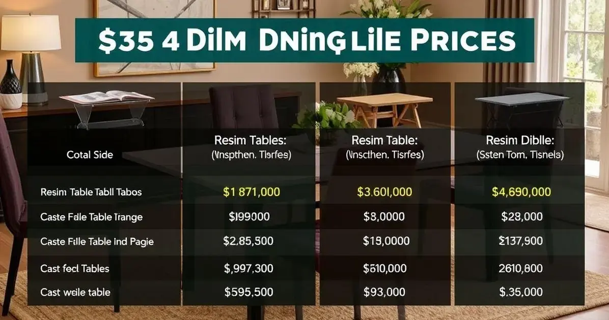 Mesa de jantar de resina preço Mesa de jantar de resina preço