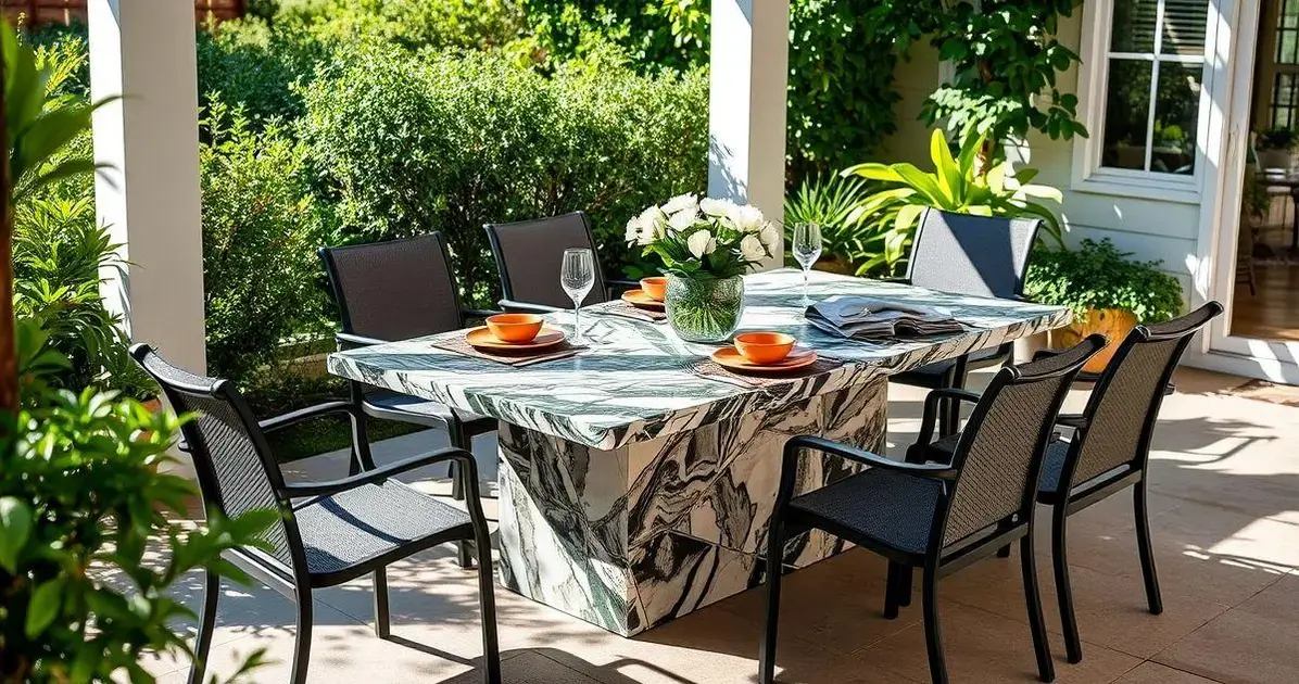 Mesa de resina de poliester