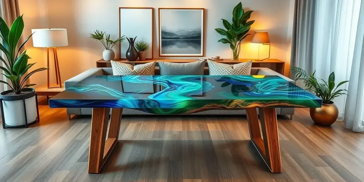 Mesa de resina epoxi comprar