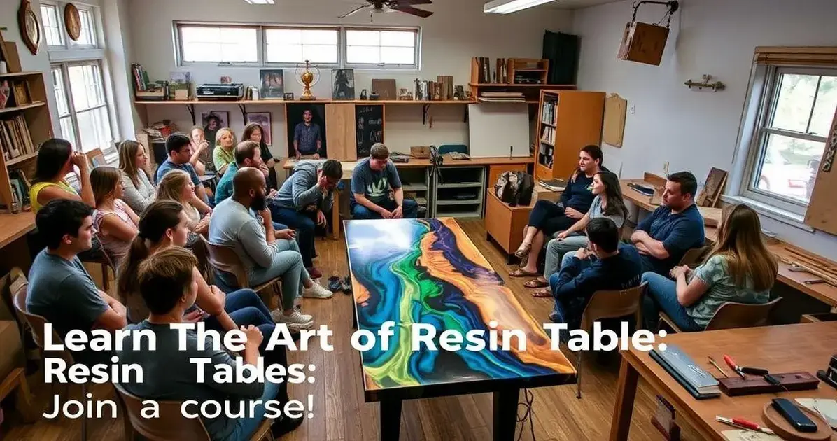 Aonde tem curso de mesa resinada