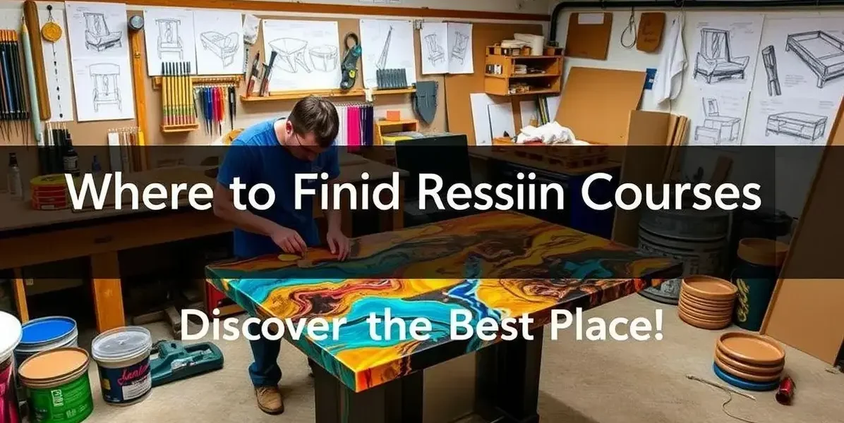 Aonde tem curso de mesa resinada