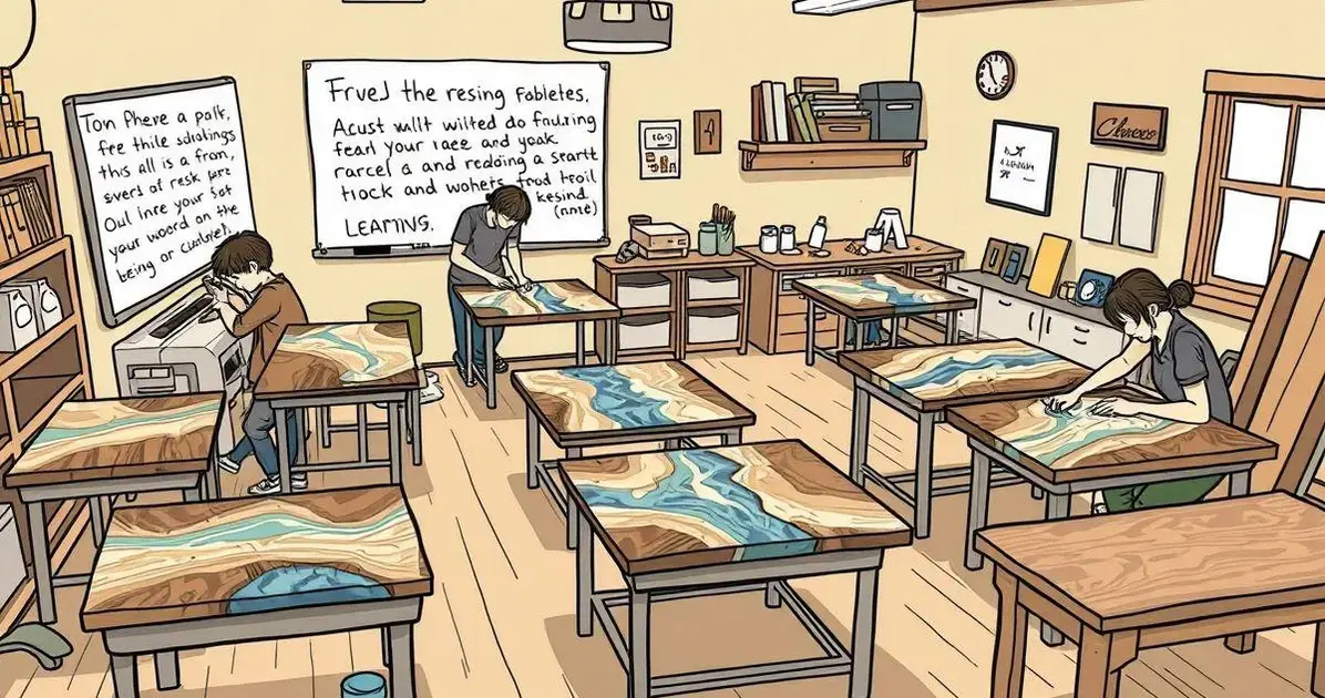 Aonde tem curso de mesa resinada presencial