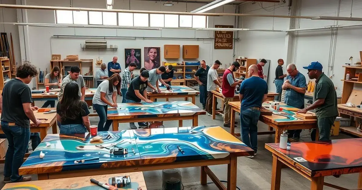 Aonde tem curso de mesa resinada presencial