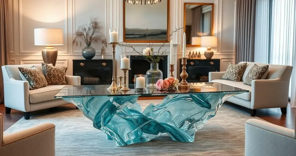 Aparador de mesa em resina