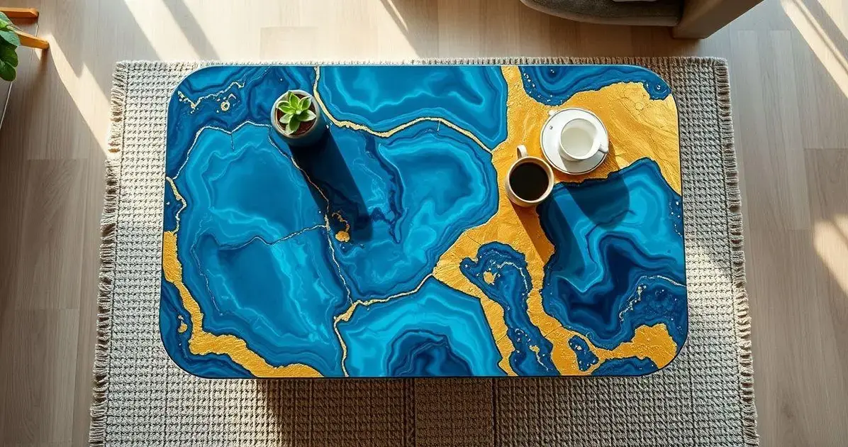 Apliques de resina para mesas Apliques de resina para mesas