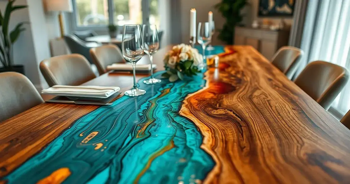 Apliques de resina para mesas Apliques de resina para mesas