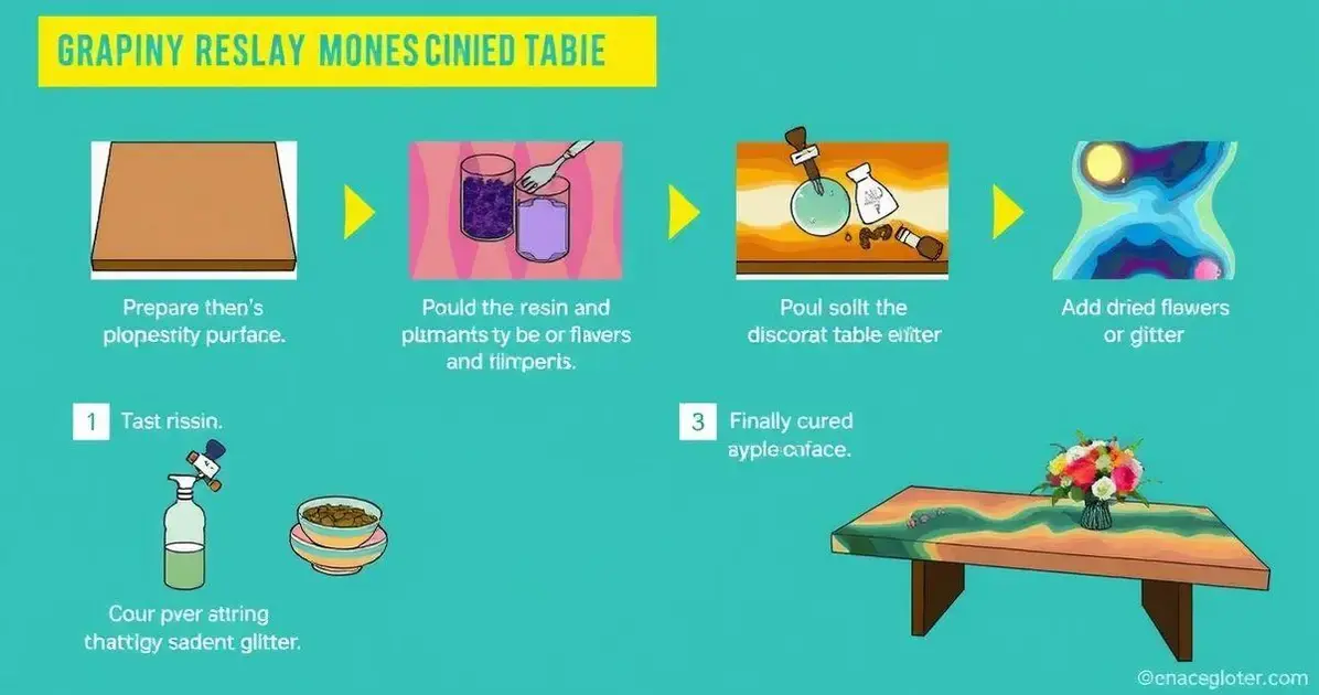 Apostila de resina para mesa Apostila de resina para mesa