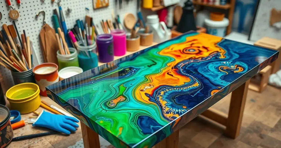 Apostila de resina para mesa Apostila de resina para mesa