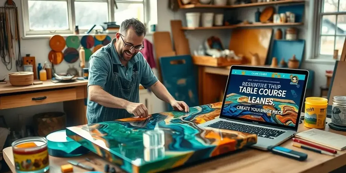Baixar curso de mesa resinada gratis