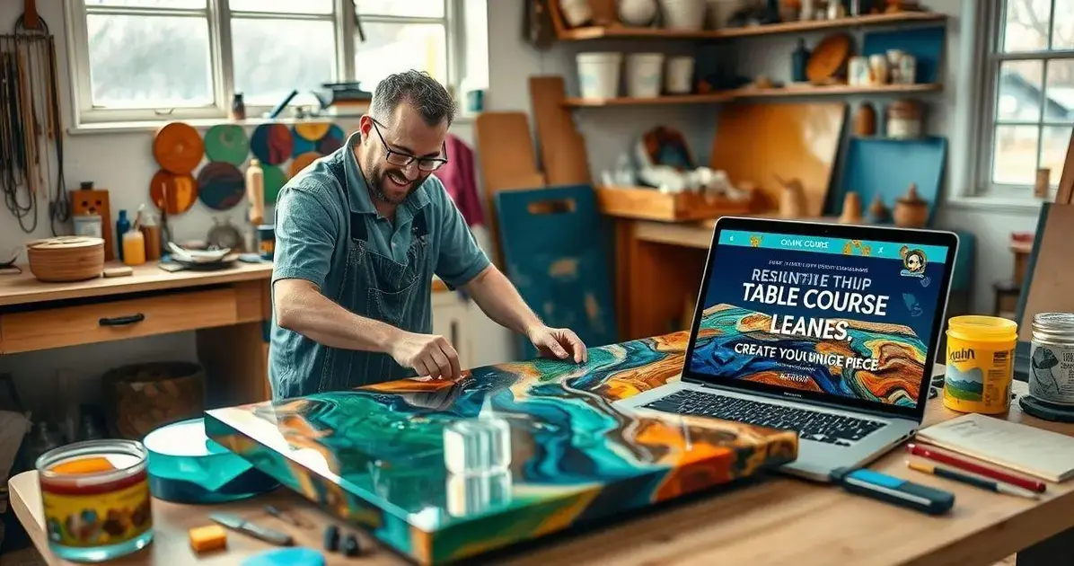 Baixar curso de mesa resinada gratis