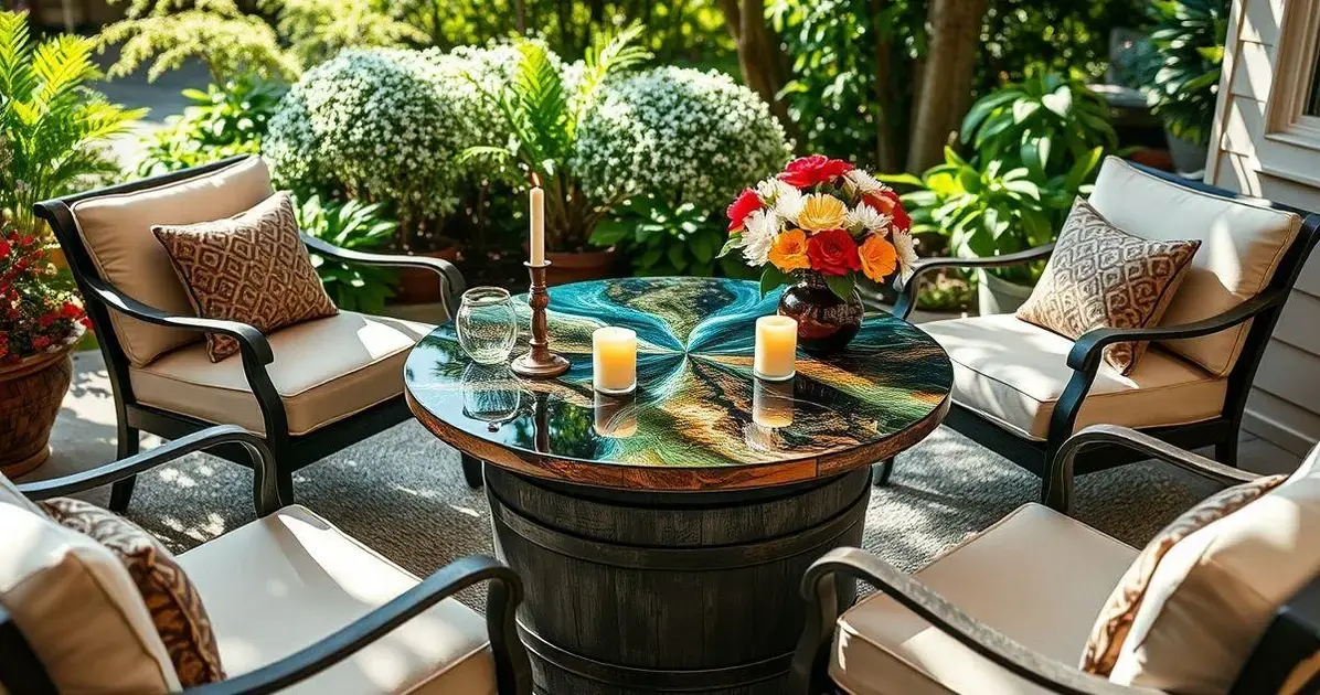 Balde de resina para mesas