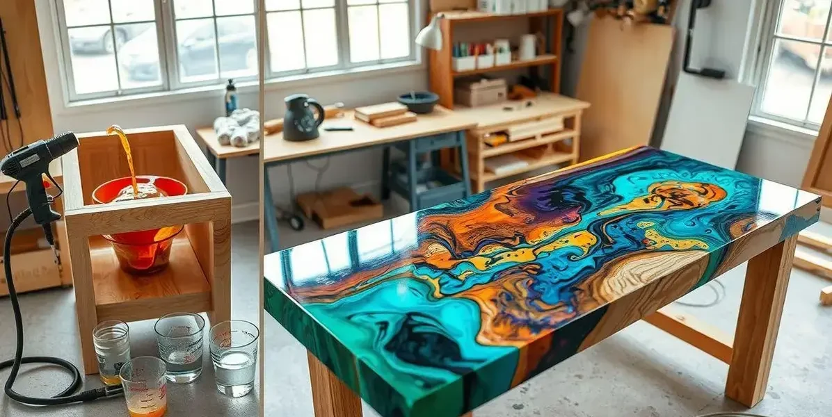 Passo a passo mesa de resina