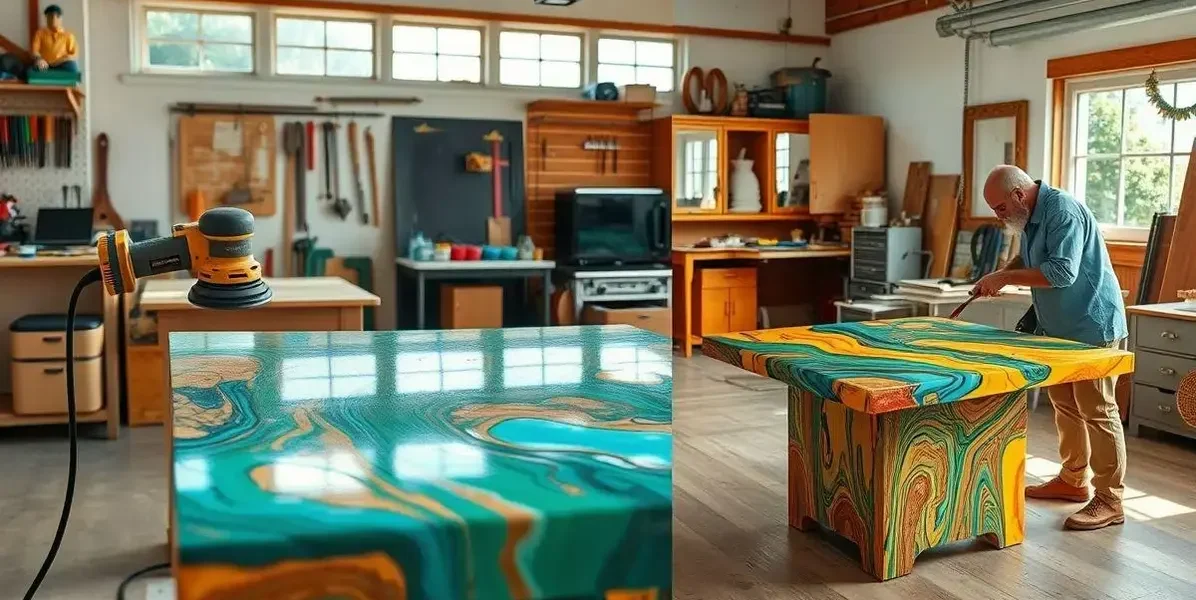 Restaurar mesa de resina