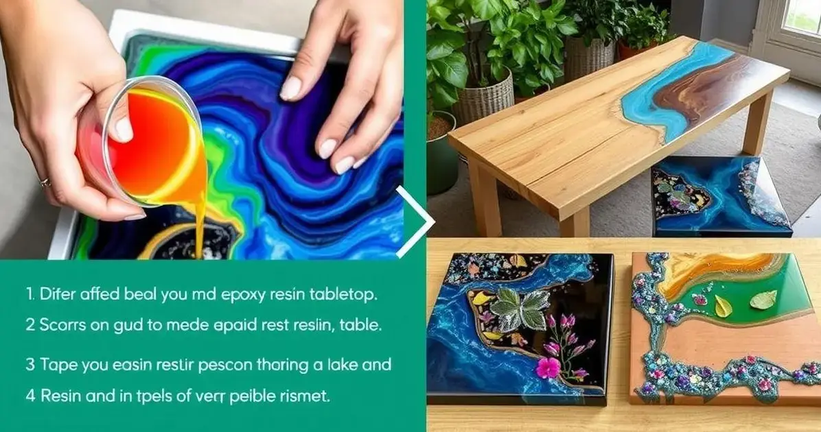 Video de mesa com resina Video de mesa com resina