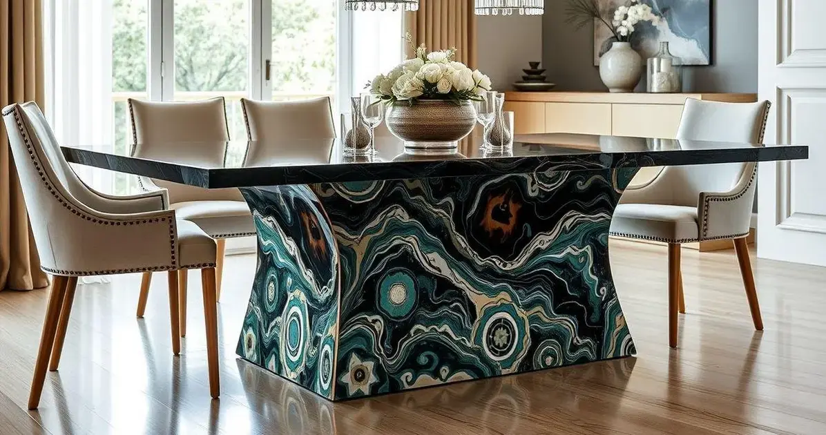 Base de mesa resina de poliester