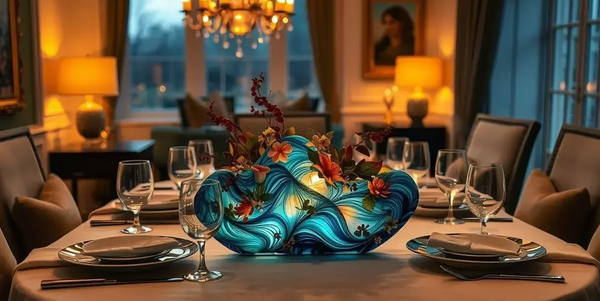 Centros de mesa resinada