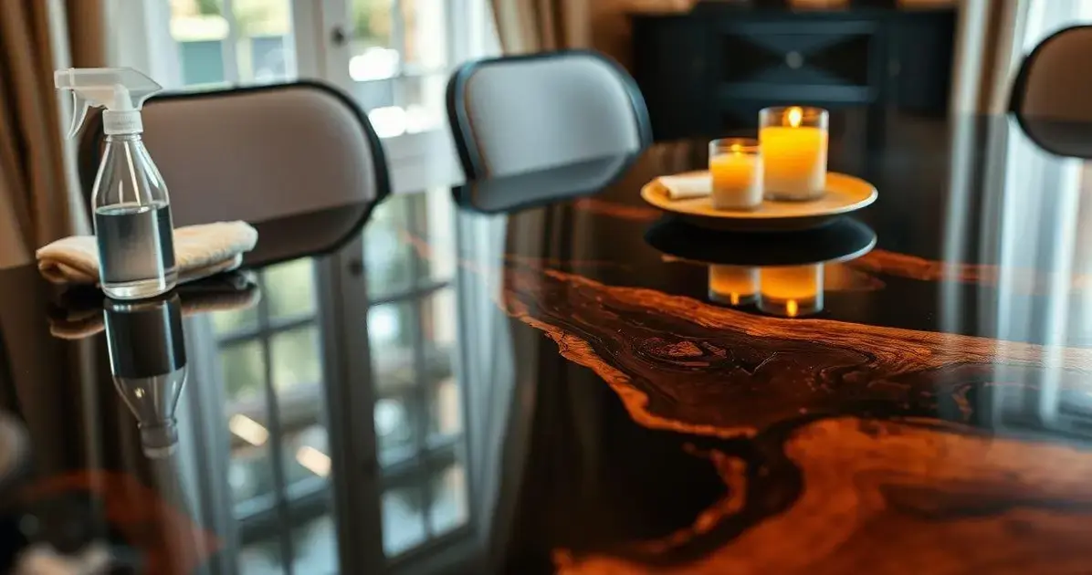 Cera para mesa de resina