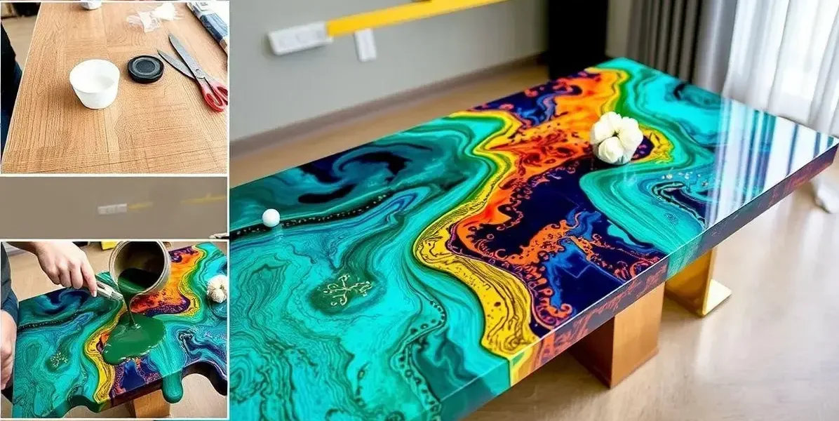 Como aplicar kit de resina em mesas para decoração