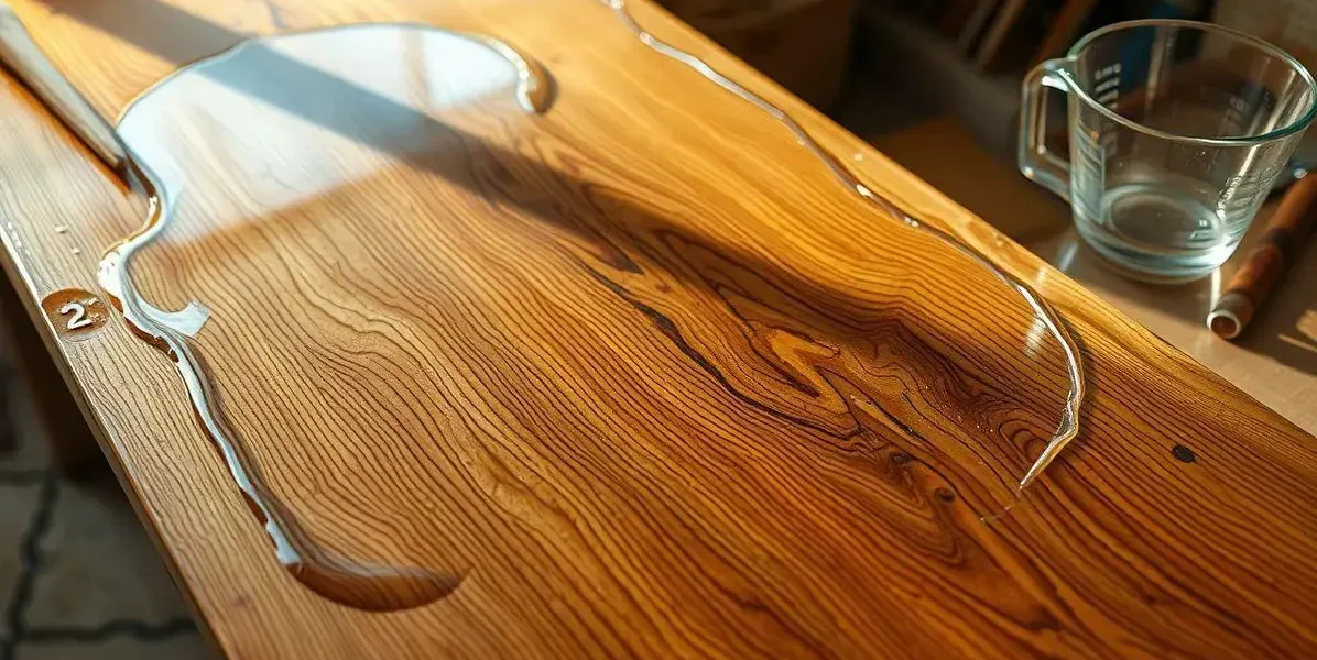 Como aplicar resina 2001 em mesa de madeira